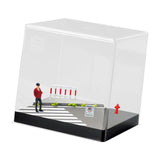 Maxbell 1:64 Scale Miniature Figure Road Street Scene Props for Dollhouse Decoration Red Figure