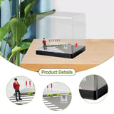 Maxbell 1:64 Scale Miniature Figure Road Street Scene Props for Dollhouse Decoration Red Figure
