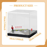 Maxbell 1:64 Scale Miniature Figure Road Street Scene Props for Dollhouse Decoration Red Figure