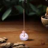 Maxbell Incense Stick Holder Ceramic Cute Desktop Ornament for Table Office Tea Room