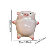 Maxbell Pig Statue Collections Artwork Ceramic Tea Pet for Tea House Cabinet Bedroom