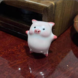 Maxbell Pig Statue Collections Artwork Ceramic Tea Pet for Tea House Cabinet Bedroom