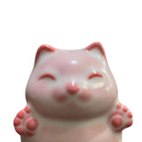 Maxbell Cat Statue Mini Animal Figurine Ceramic Tea Pet for Fireplace Bedroom Indoor A
