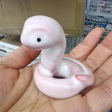 Maxbell Ceramic Snake Figurine Lifelike Portable Snake Ornament for Shelf Home Decor