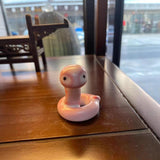 Maxbell Ceramic Snake Figurine Lifelike Portable Snake Ornament for Shelf Home Decor