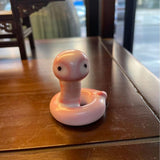 Maxbell Ceramic Snake Figurine Lifelike Portable Snake Ornament for Shelf Home Decor