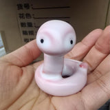 Maxbell Ceramic Snake Figurine Lifelike Portable Snake Ornament for Shelf Home Decor