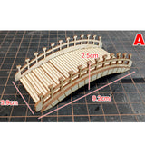 Maxbell DIY Building Model Assembly Kit 1/50 Handmade Fun Gift Micro Landscape Decor Arch Bridges A