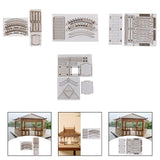 Maxbell DIY Building Model Assembly Kit 1/50 Handmade Fun Gift Micro Landscape Decor Arch Bridges A