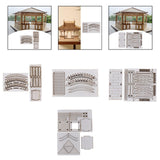 Maxbell DIY Building Model Assembly Kit 1/50 Handmade Fun Gift Micro Landscape Decor Arch Bridges A