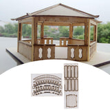 Maxbell DIY Building Model Assembly Kit 1/50 Handmade Fun Gift Micro Landscape Decor Arch Bridges A