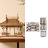 Maxbell DIY Building Model Assembly Kit 1/50 Handmade Fun Gift Micro Landscape Decor Arch Bridges A