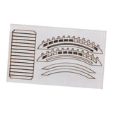 Maxbell DIY Building Model Assembly Kit 1/50 Handmade Fun Gift Micro Landscape Decor Arch Bridges B