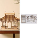 Maxbell DIY Building Model Assembly Kit 1/50 Handmade Fun Gift Micro Landscape Decor Arch Bridges B