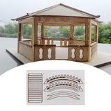Maxbell DIY Building Model Assembly Kit 1/50 Handmade Fun Gift Micro Landscape Decor Arch Bridges B