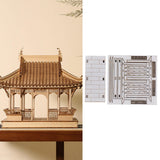 Maxbell DIY Building Model Assembly Kit 1/50 Handmade Fun Gift Micro Landscape Decor Covered Bridge