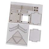 Maxbell DIY Building Model Assembly Kit 1/50 Handmade Fun Gift Micro Landscape Decor Pavilion