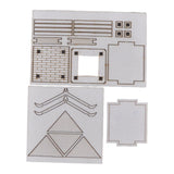 Maxbell DIY Building Model Assembly Kit 1/50 Handmade Fun Gift Micro Landscape Decor Pavilion