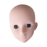Maxbell Mannequin Training Head Cosmetology Face Head for Beauty Salon Home Beginner Gray Eyes White Skin