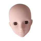 Maxbell Mannequin Training Head Cosmetology Face Head for Beauty Salon Home Beginner Brown Eyes