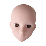 Maxbell Mannequin Training Head Cosmetology Face Head for Beauty Salon Home Beginner Brown Eyes