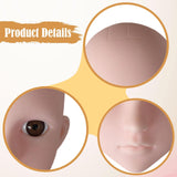 Maxbell Mannequin Training Head Cosmetology Face Head for Beauty Salon Home Beginner Brown Eyes