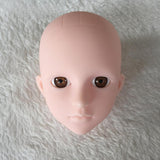 Maxbell Mannequin Training Head Cosmetology Face Head for Beauty Salon Home Beginner Brown Eyes
