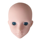 Maxbell Mannequin Training Head Cosmetology Face Head for Beauty Salon Home Beginner Blue Eyes