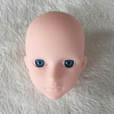 Maxbell Mannequin Training Head Cosmetology Face Head for Beauty Salon Home Beginner Blue Eyes