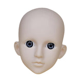 Maxbell Mannequin Training Head Cosmetology Face Head for Beauty Salon Home Beginner Gray Eyes YellowSkin
