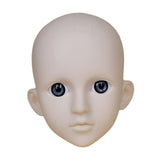 Maxbell Mannequin Training Head Cosmetology Face Head for Beauty Salon Home Beginner Gray Eyes YellowSkin
