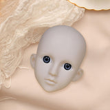 Maxbell Mannequin Training Head Cosmetology Face Head for Beauty Salon Home Beginner Gray Eyes YellowSkin