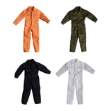 Maxbell 1/12 Scale Action Figure Clothes Men Jumpsuit Doll Clothes for 6" Male Dolls Orange
