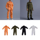 Maxbell 1/12 Scale Action Figure Clothes Men Jumpsuit Doll Clothes for 6" Male Dolls Orange