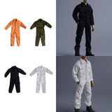 Maxbell 1/12 Scale Action Figure Clothes Men Jumpsuit Doll Clothes for 6" Male Dolls Orange