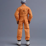 Maxbell 1/12 Scale Action Figure Clothes Men Jumpsuit Doll Clothes for 6" Male Dolls Orange
