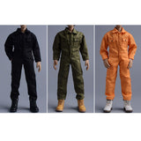 Maxbell 1/12 Scale Action Figure Clothes Men Jumpsuit Doll Clothes for 6" Male Dolls Orange