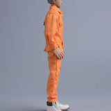 Maxbell 1/12 Scale Action Figure Clothes Men Jumpsuit Doll Clothes for 6" Male Dolls Orange