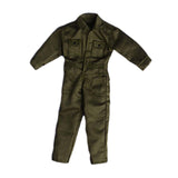 Maxbell 1/12 Scale Action Figure Clothes Men Jumpsuit Doll Clothes for 6" Male Dolls Green
