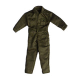 Maxbell 1/12 Scale Action Figure Clothes Men Jumpsuit Doll Clothes for 6" Male Dolls Green