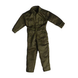 Maxbell 1/12 Scale Action Figure Clothes Men Jumpsuit Doll Clothes for 6" Male Dolls Green