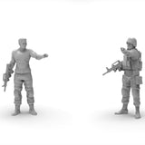 Maxbell 13 Pieces 1/72 People Figures Crafts for Diorama DIY Scene Photography Props