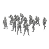 Maxbell 13 Pieces 1/72 People Figures Crafts for Diorama DIY Scene Photography Props