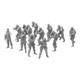 Maxbell 13 Pieces 1/72 People Figures Crafts for Diorama DIY Scene Photography Props
