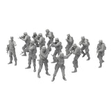 Maxbell 13 Pieces 1/72 People Figures Crafts for Diorama DIY Scene Photography Props