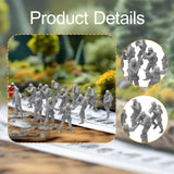 Maxbell 13 Pieces 1/72 People Figures Crafts for Diorama DIY Scene Photography Props