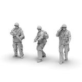 Maxbell 10Pcs Soldier Models 1/72 Unpainted Diorama Layout for Games Miniature Scene