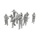 Maxbell 10Pcs Soldier Models 1/72 Unpainted Diorama Layout for Games Miniature Scene