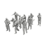 Maxbell 10 Pieces Soldier Models 1:64 Dioramas for Crafts Sand Table Miniature Scene