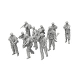 Maxbell 10 Pieces Soldier Models 1:64 Dioramas for Crafts Sand Table Miniature Scene